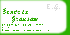 beatrix grausam business card